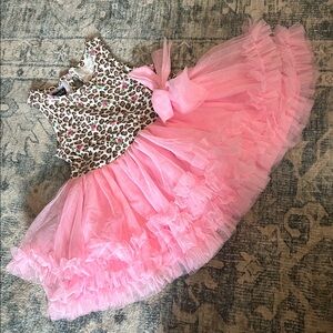 Mud Pie Cheetah Floral Dress